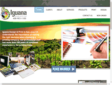 Tablet Screenshot of iguanadesignandprint.com